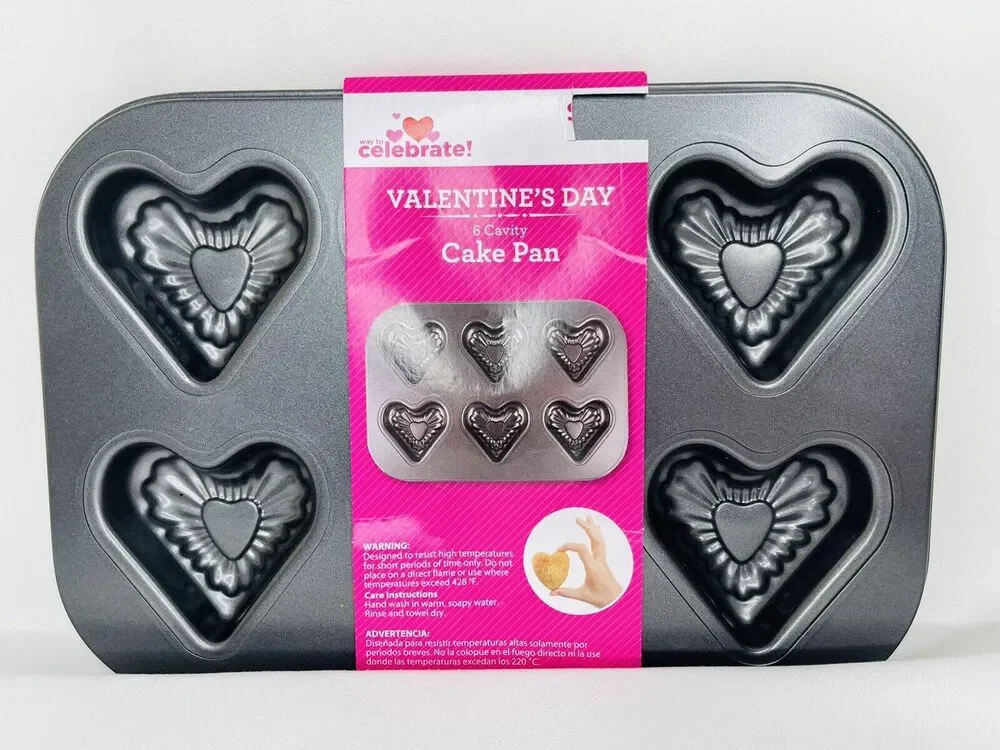 Be Mine Heart Cake Pan Makes 6 Valentines Love Small Cakes Kitchen